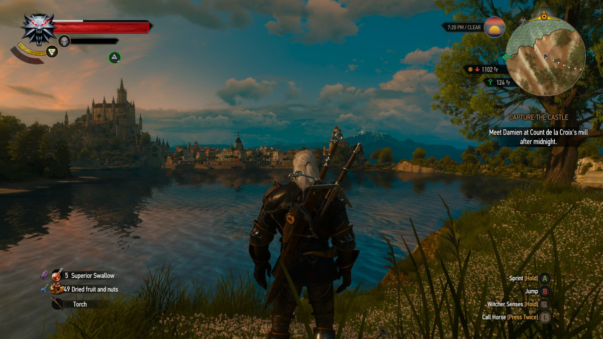 Image d'un paysage du DLC Blood and Wine