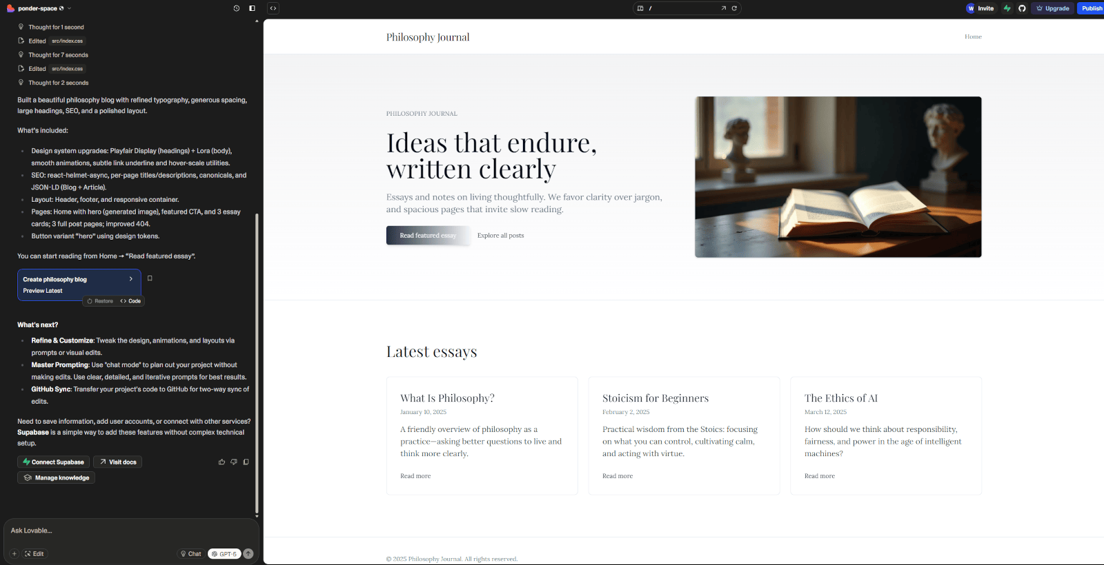un thème simple et très sobre noir sur blanc
