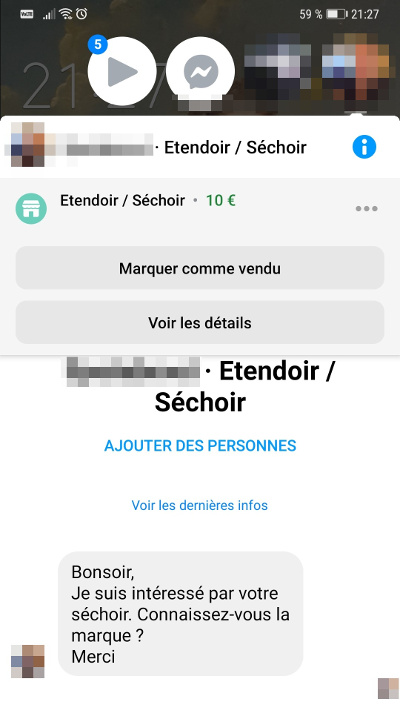 Quelqu'un qui me demande c'est quelle marque mon sèchoir pourri en alu